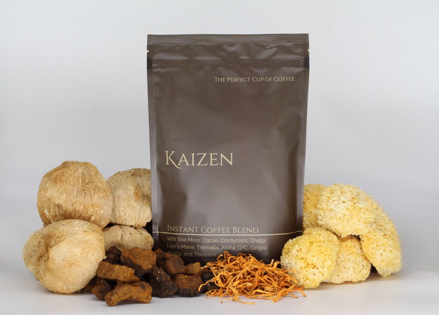 Coffee Kaizen Mushroom Healthy Fit Energy Tired Sluggish Fatigue Mental Clarity